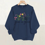 Loose velvet sweatshirt
