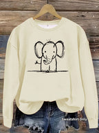 Sweatshirt Elefante — Fofura Descontraída