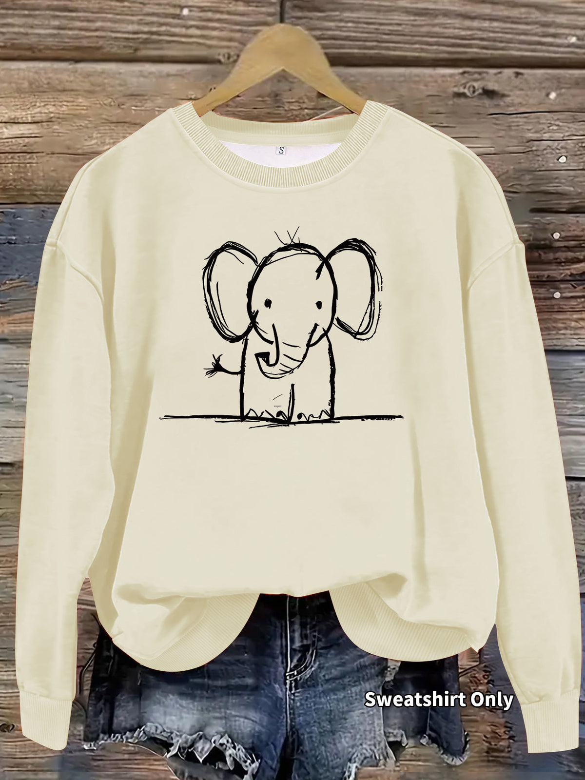 Sweatshirt Elefante — Fofura Descontraída