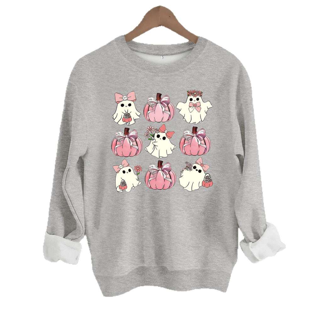 Sweatshirt Fantasma e Abóbora — Edição Halloween
