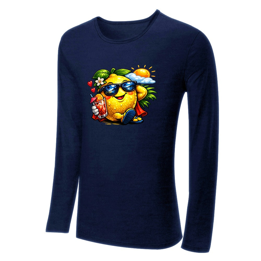 T-shirt de Homem Manga Comprida — Algodão Puro