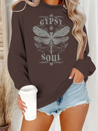 Bottom long sleeved dragonfly insect hoodie