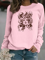Sweatshirt Serpentina — Estampado Sinuoso (Modelo 2)