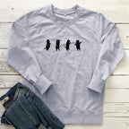 Four dancing cat print hoodies