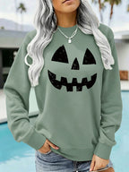 Round neck fleece sweatshirt sports sweatshirt