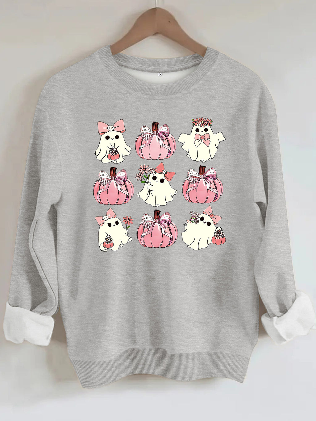 Sweatshirt Fantasma e Abóbora — Edição Halloween