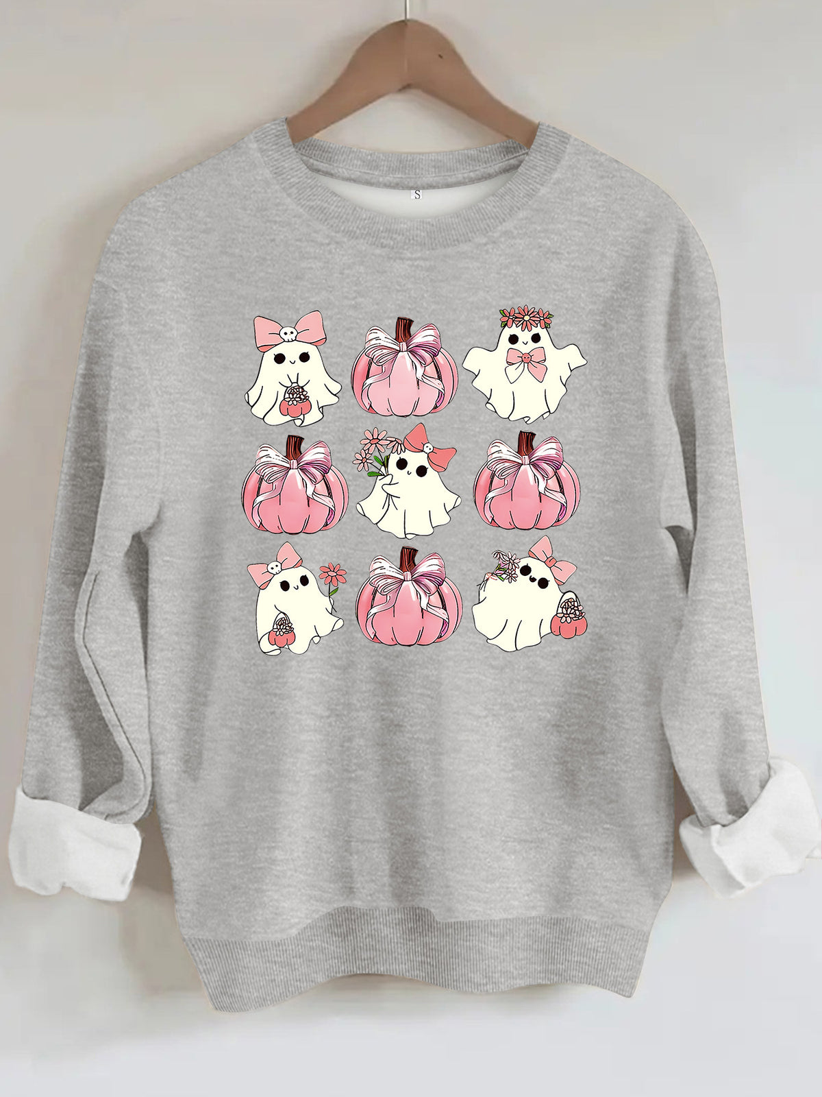 Sweatshirt Fantasma e Abóbora — Edição Halloween
