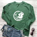 New Moon Printed Hoodie