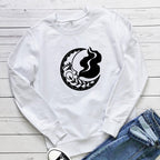 New Moon Printed Hoodie
