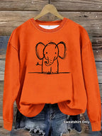 Sweatshirt Elefante — Fofura Descontraída