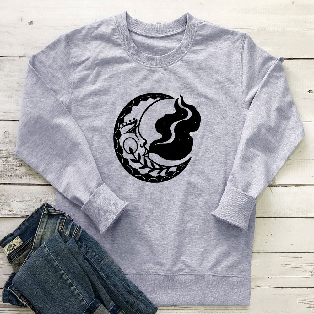 New Moon Printed Hoodie