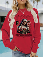 Sweatshirt Esqueleto e Flores — Estilo Dark