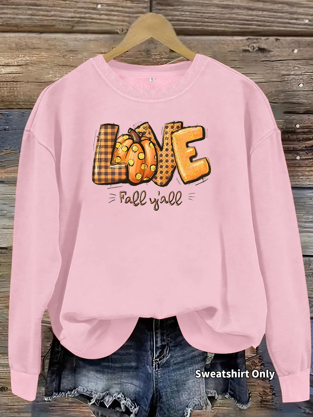 Sweatshirt Abóbora Estampada — Outono e Halloween