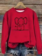 Sweatshirt Elefante — Fofura Descontraída