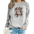 Sweatshirt Serpentina — Estampado Sinuoso (Modelo 2)