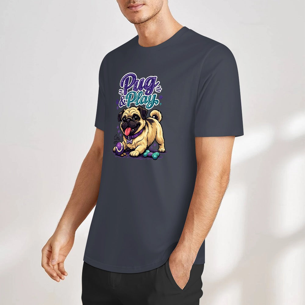 T-shirt Algodão 160 g — Cinzento-Escuro