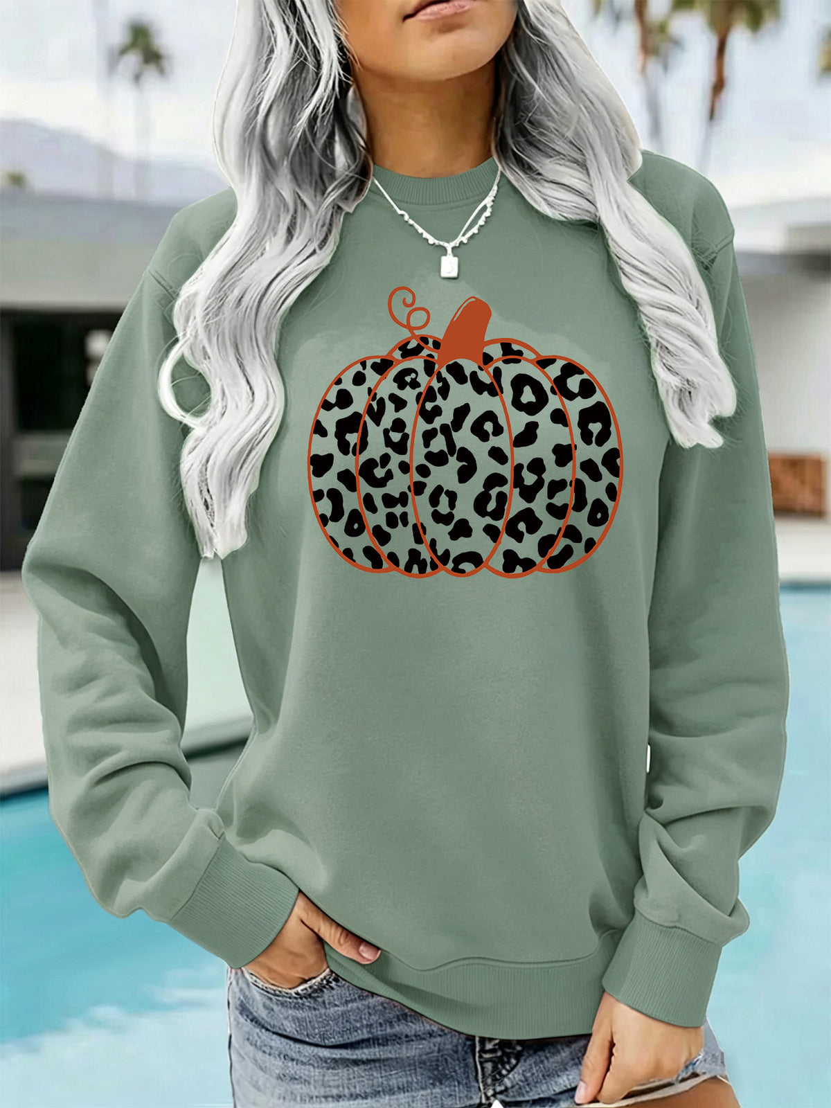Sweatshirt Abóbora — Espírito de Halloween