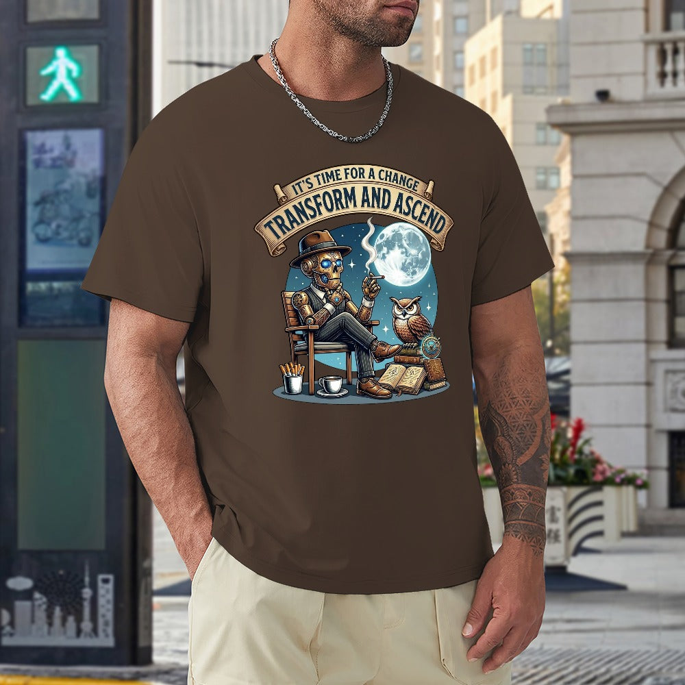 T-shirt de Homem Algodão — Estampado Frente e Costas