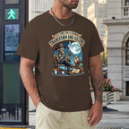 T-shirt de Homem Algodão — Estampado Frente e Costas