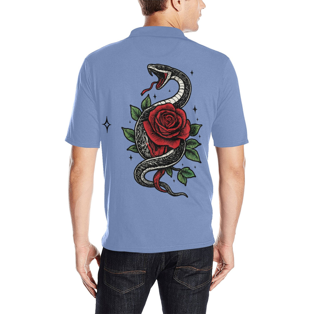 Polo Estampado Integral — Estilo Casual