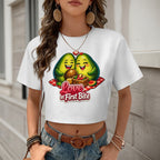 T-shirt Crop Top — Estilo Verão (Modelo 2)