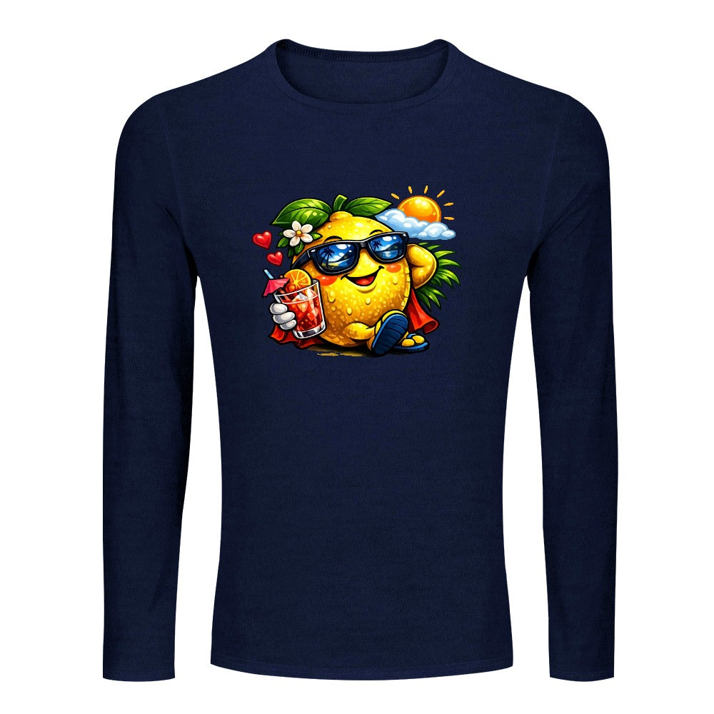 T-shirt de Homem Manga Comprida — Algodão Puro