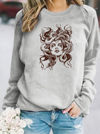 Sweatshirt Serpentina — Estampado Sinuoso (Modelo 2)