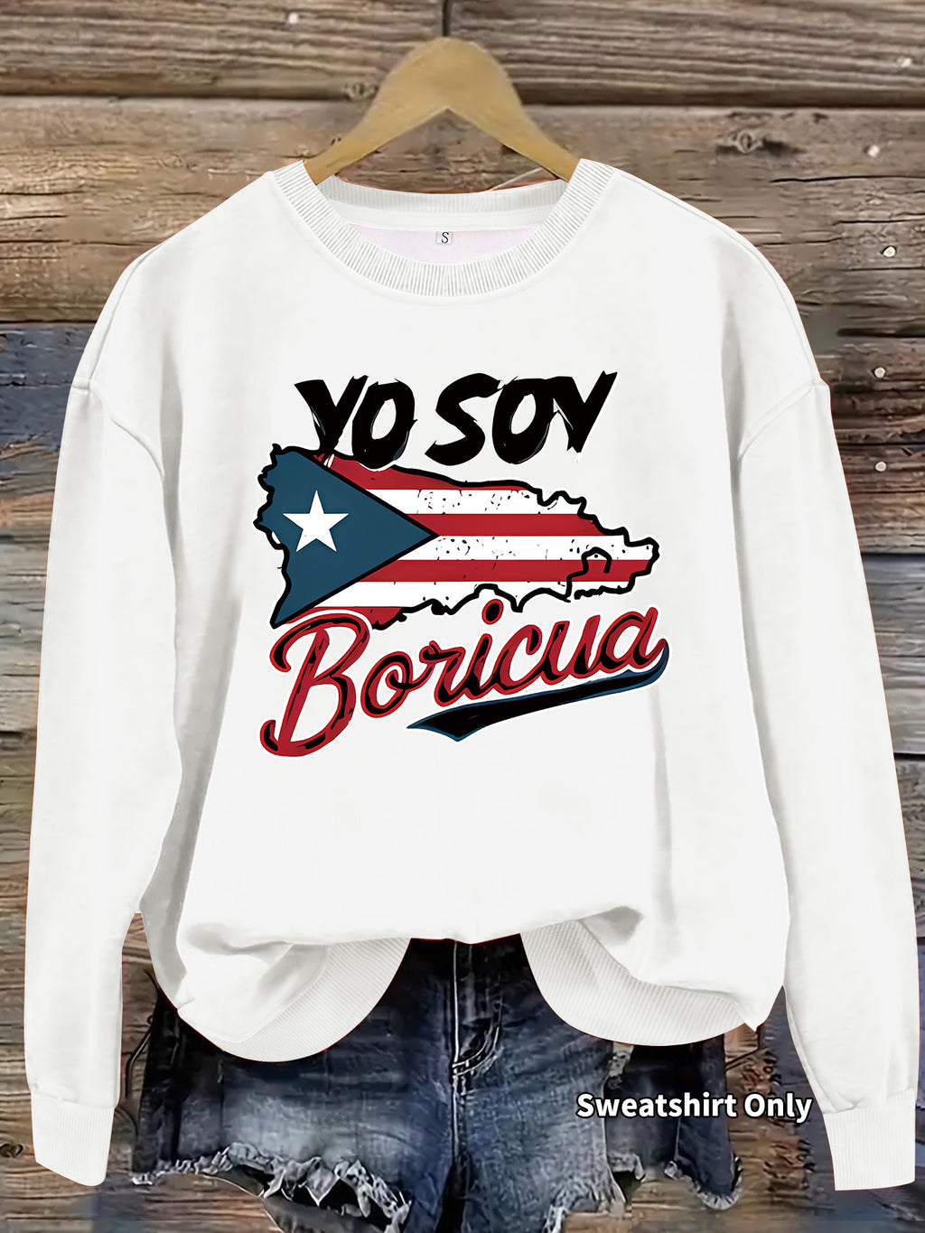 Printed long sleeved sweatshirt