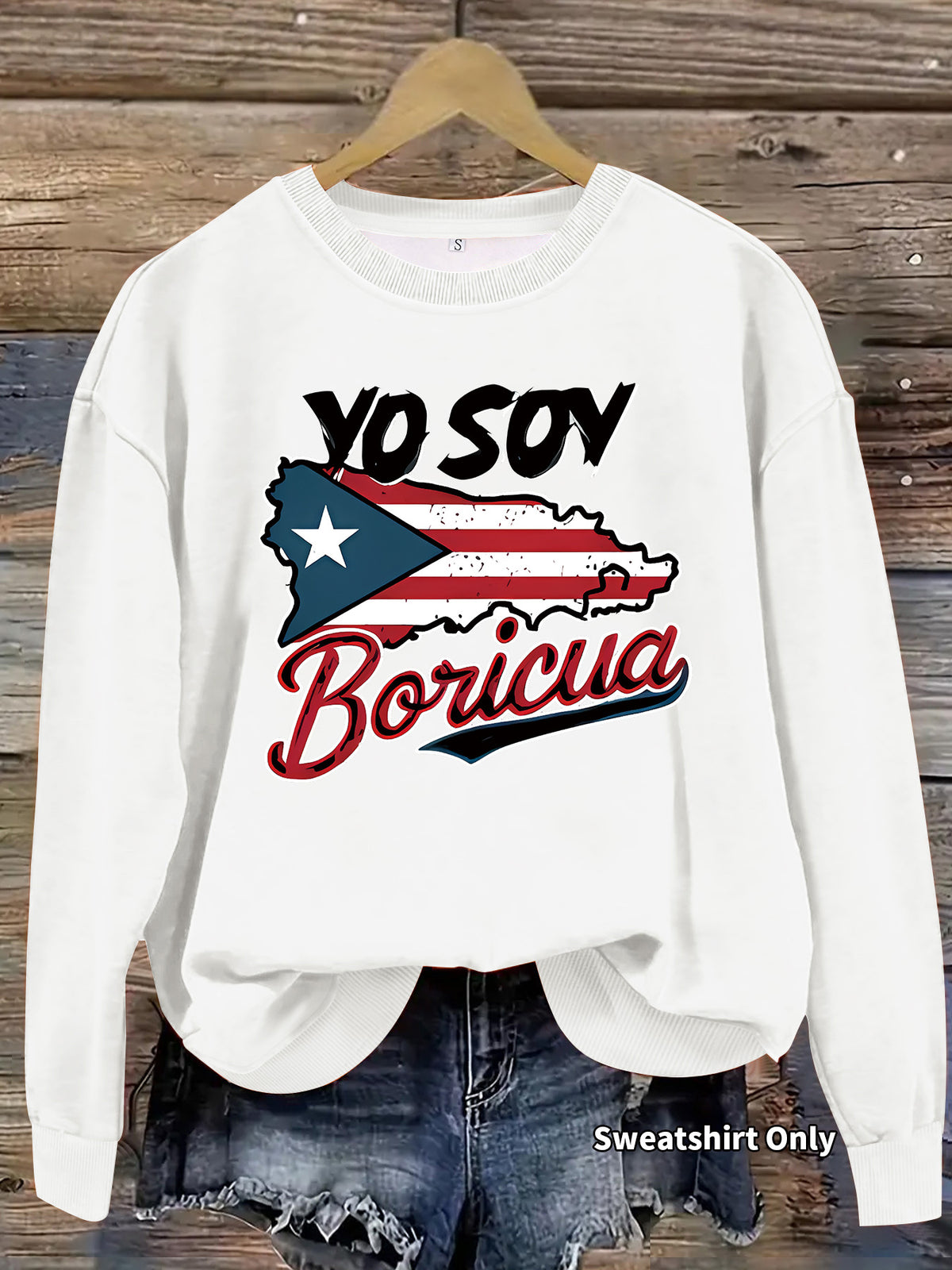 Printed long sleeved sweatshirt