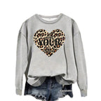 Sweatshirt Coração Leopardo — Estilo Selvagem