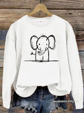 Sweatshirt Elefante — Fofura Descontraída