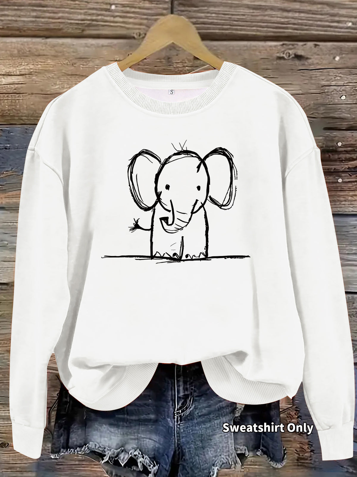 Sweatshirt Elefante — Fofura Descontraída