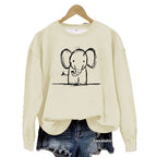 Sweatshirt Elefante — Fofura Descontraída