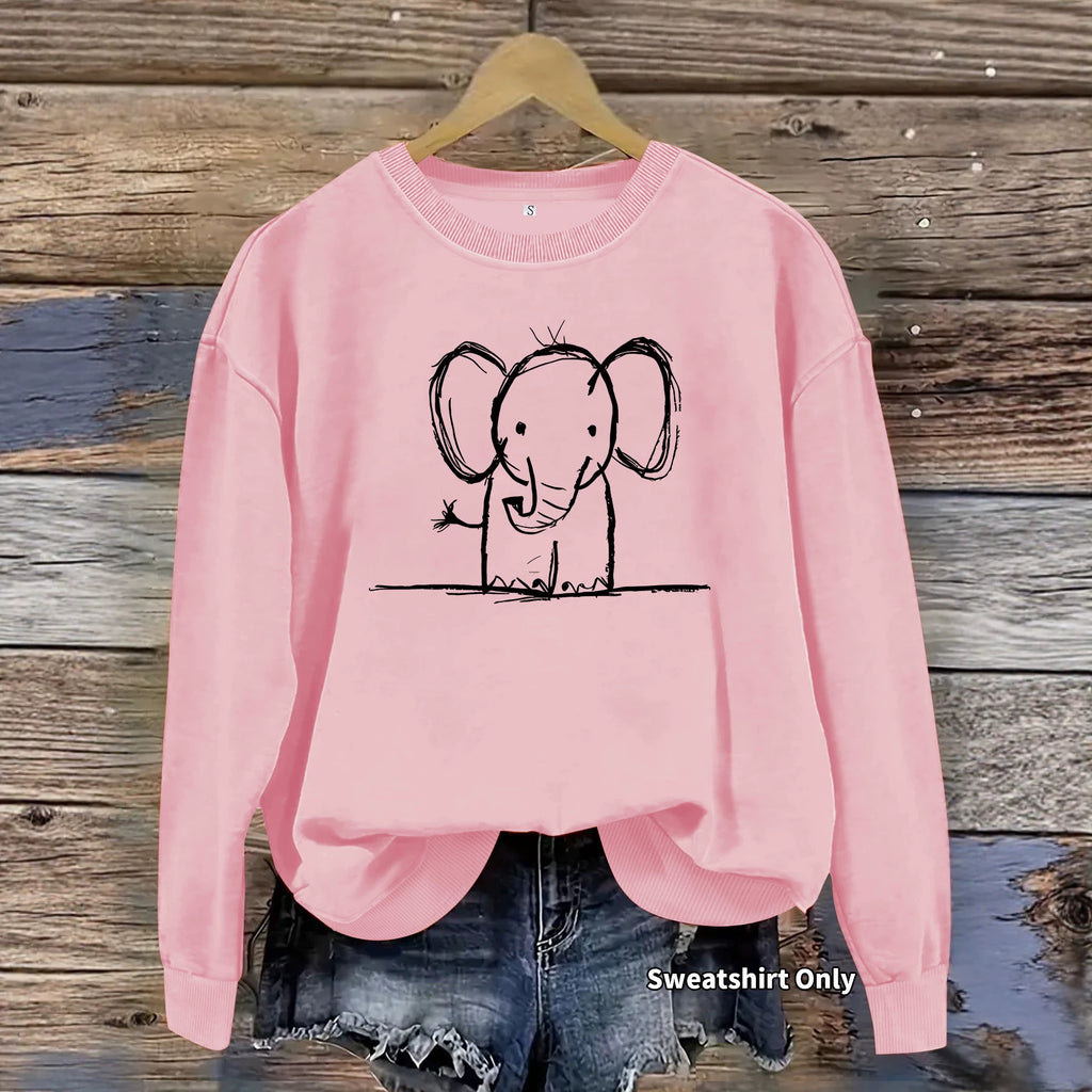 Sweatshirt Elefante — Fofura Descontraída