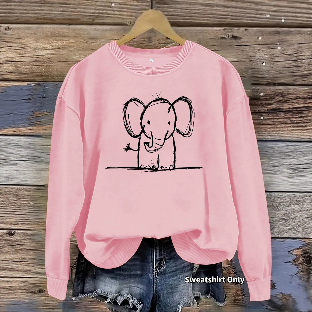 Sweatshirt Elefante — Fofura Descontraída
