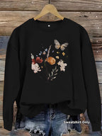 Sweatshirt Flores e Borboletas — Design Vibrante