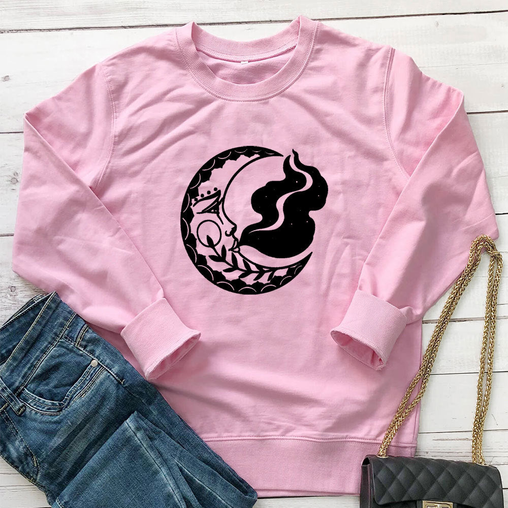 New Moon Printed Hoodie