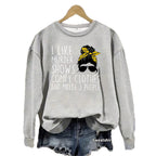 Murder Case Program Quotes Printed Round Neck Hoodie