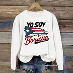Printed long sleeved sweatshirt