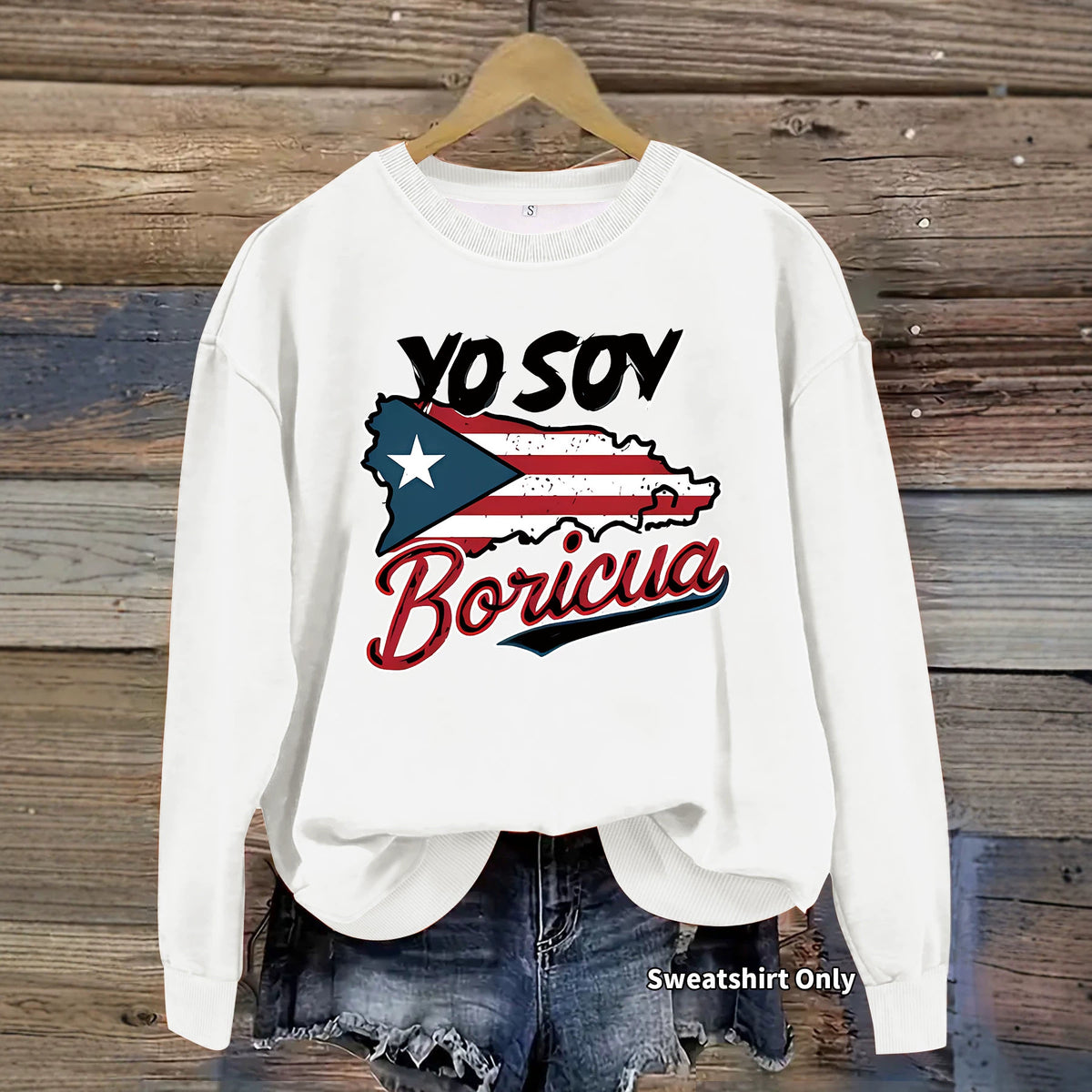 Printed long sleeved sweatshirt