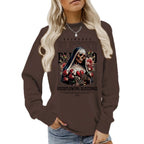 Sweatshirt Esqueleto e Flores — Estilo Dark