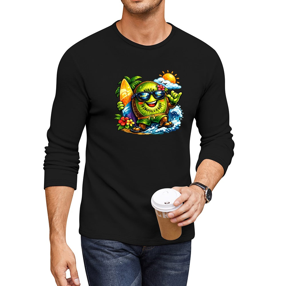 T-shirt de Homem Manga Comprida — Algodão Puro (Modelo 2)