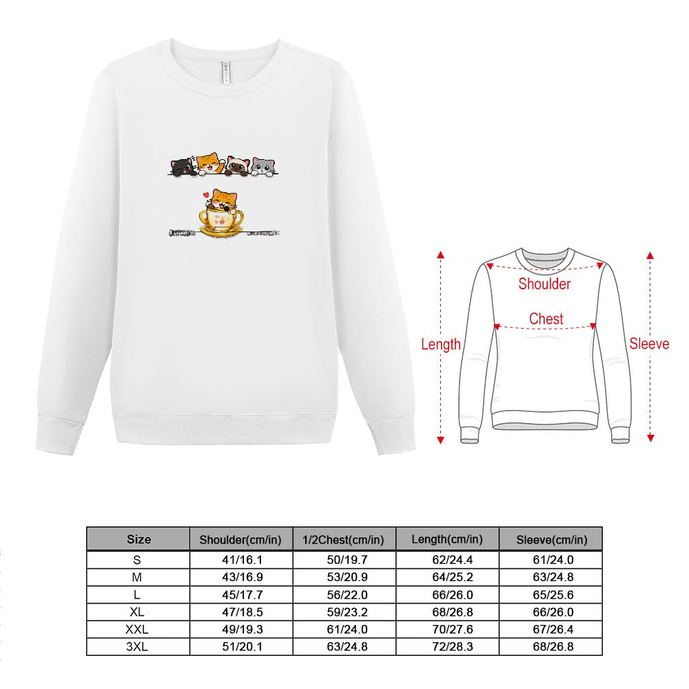 T-shirt Manga Comprida em Algodão — Corte Solto