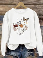 Sweatshirt Flores e Borboletas — Design Vibrante