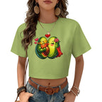 T-shirt Crop Top — Estilo Verão