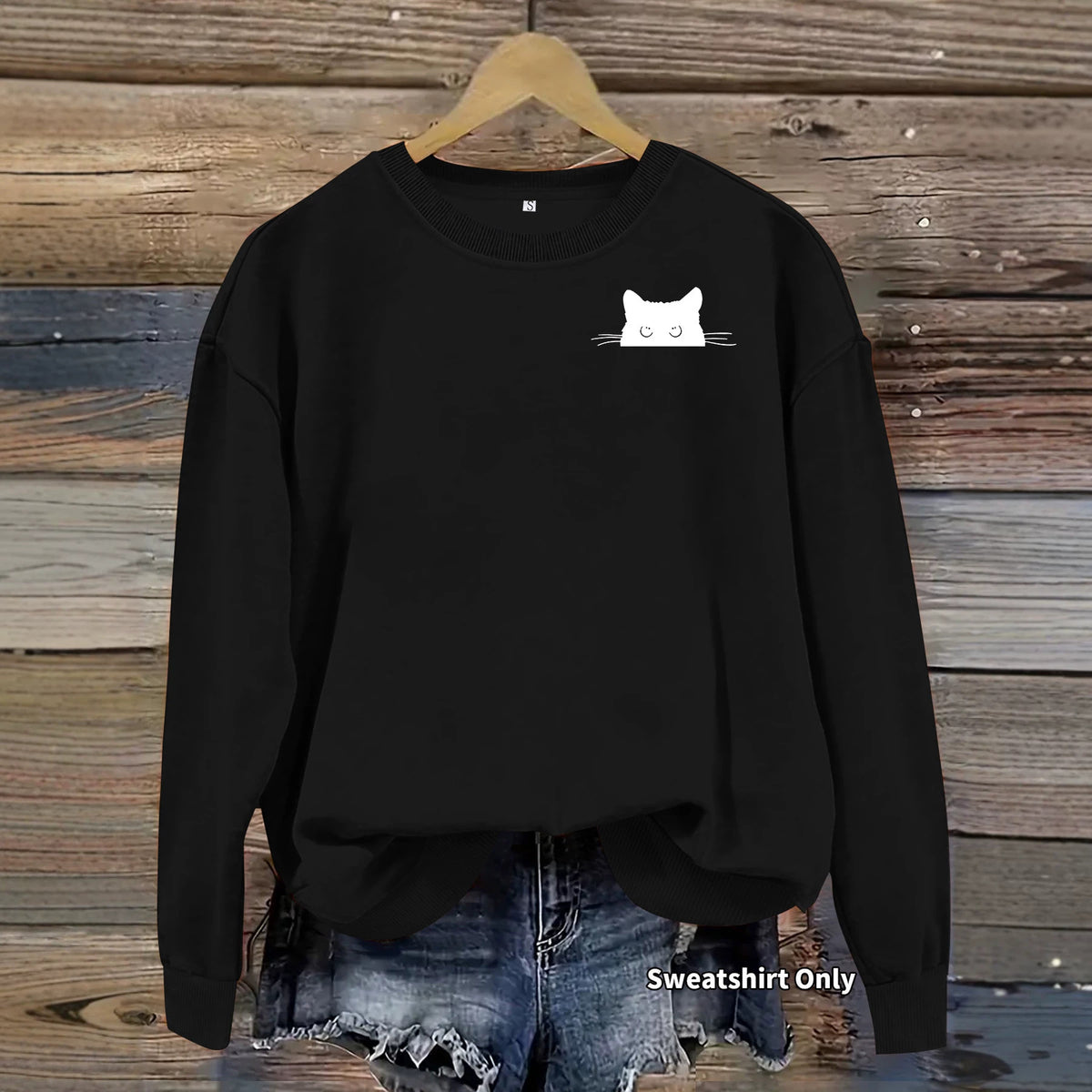 Sweatshirt Gato Preto — Charme Felino