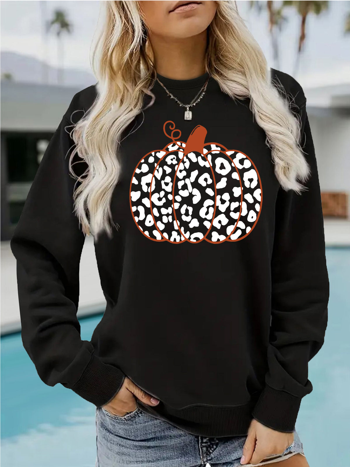 Sweatshirt Abóbora — Espírito de Halloween