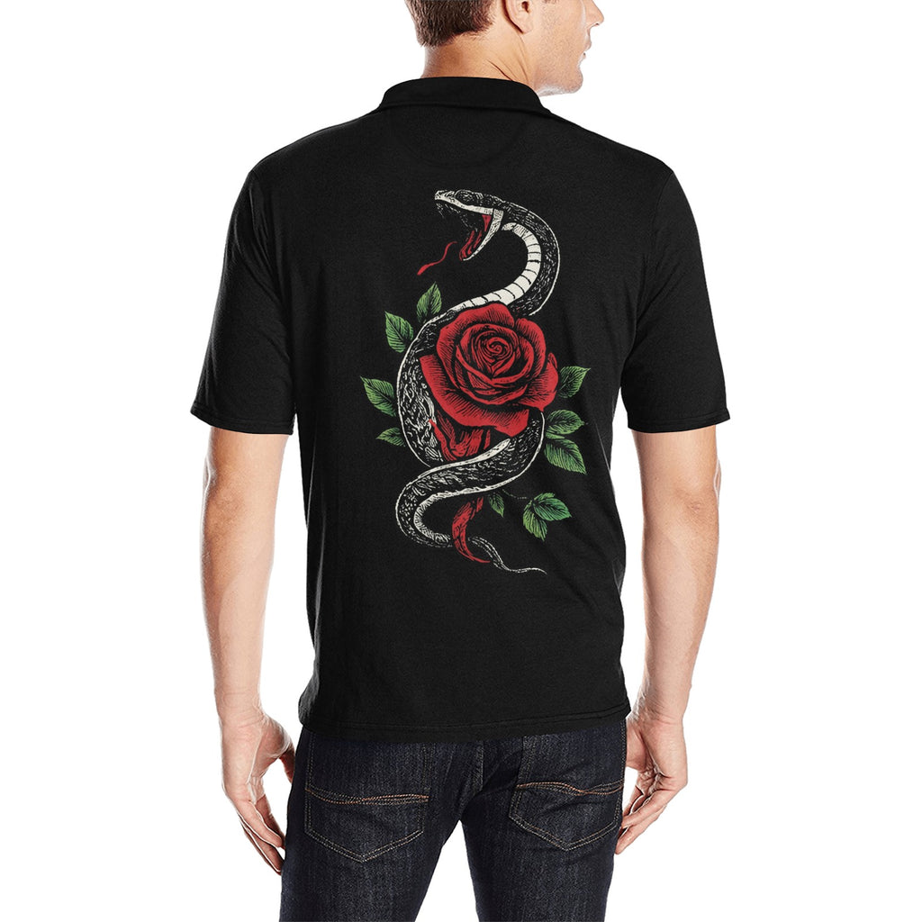 Polo Estampado Integral — Estilo Casual