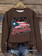 Printed long sleeved sweatshirt