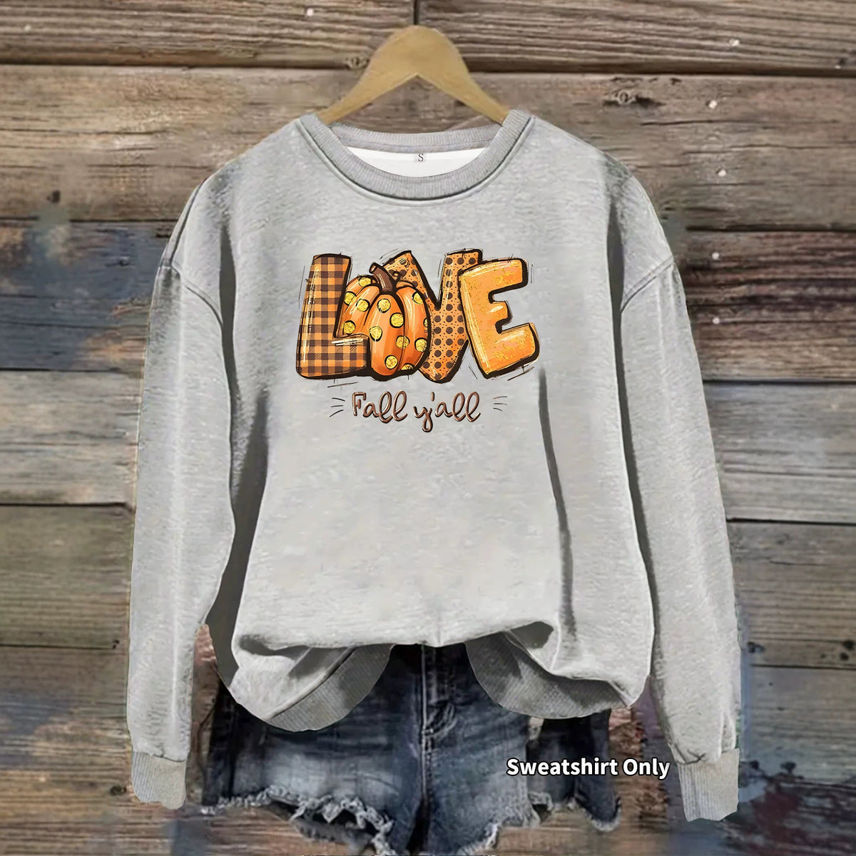 Sweatshirt Abóbora Estampada — Outono e Halloween